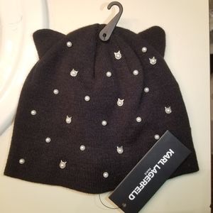 Karl Lagerfeld Cat Beanie